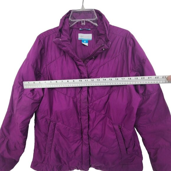 Columbia Women's Puffer Coat Purple Size L - Picture 4 of 7